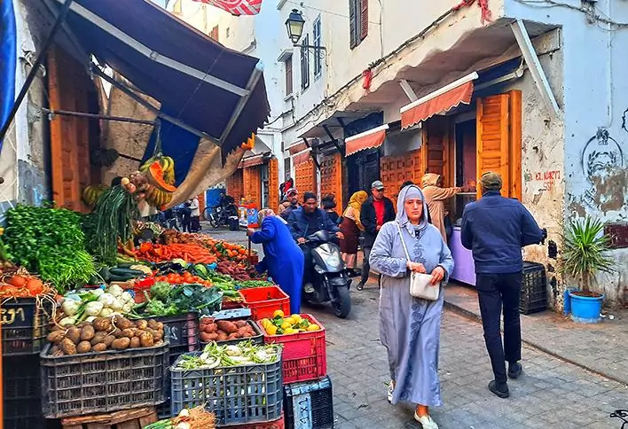 casablanca morocco old medina bazaar